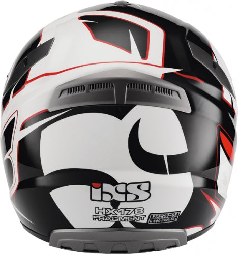 IXS HX 178 FRAGMENT SCHWARZ-WEISS-ROT casca enduro/cross